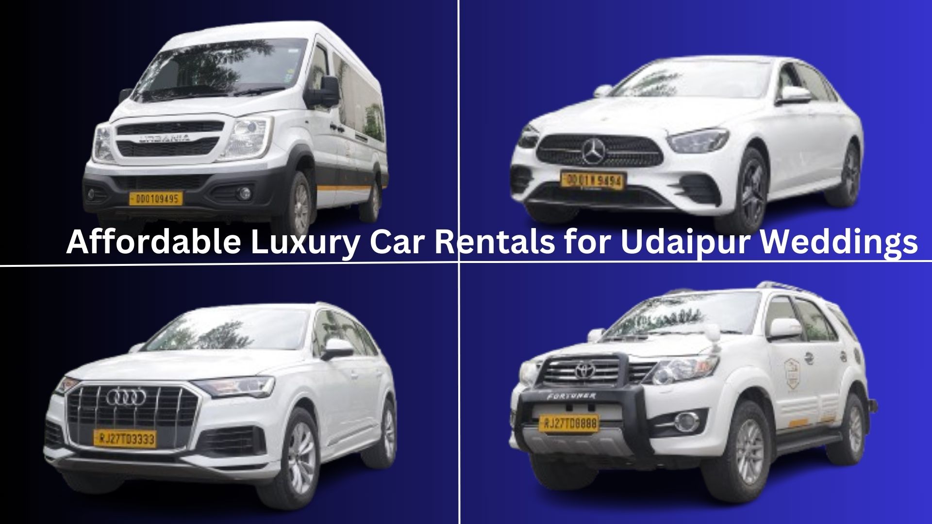 Affordable Luxury Car Rentals for Udaipur Weddings